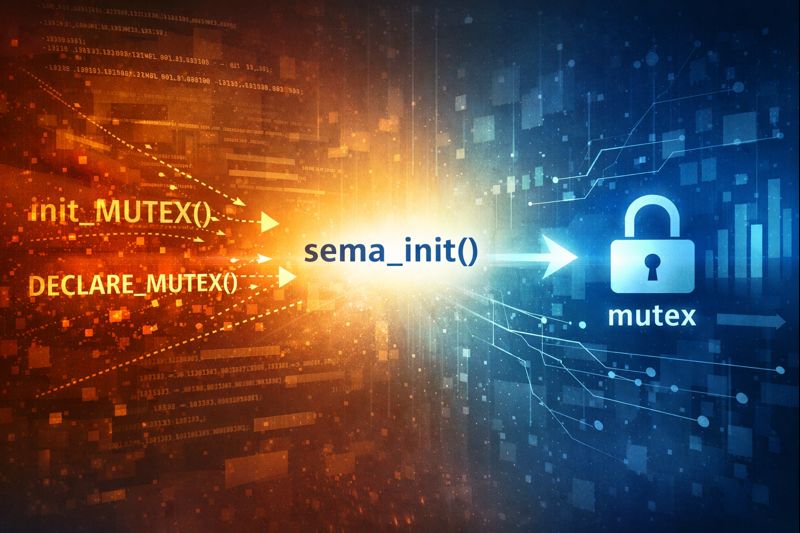 关于 init_MUTEX()的消失的探索